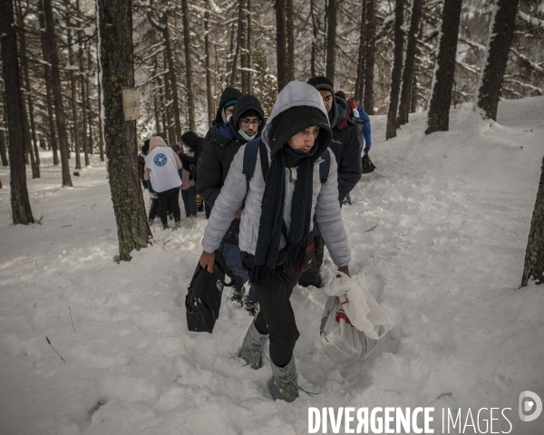 Migrants briancon