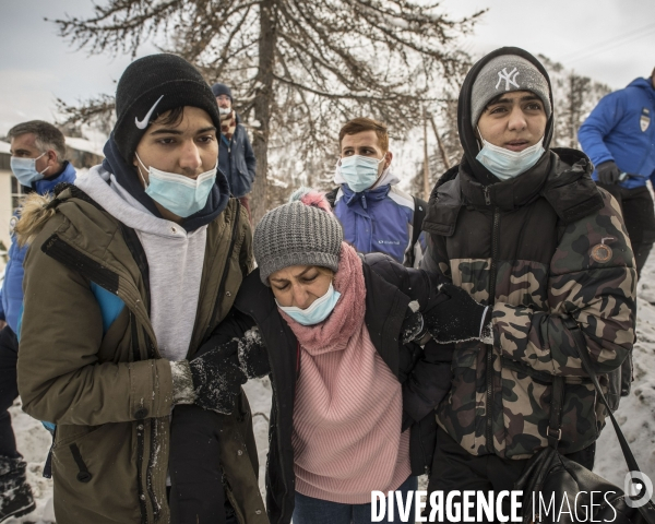 Migrants briancon