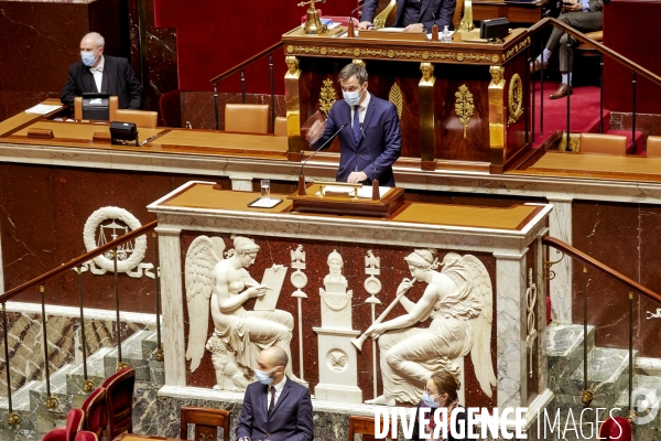 Plan de vaccination , débat à l Assemblée Nationale