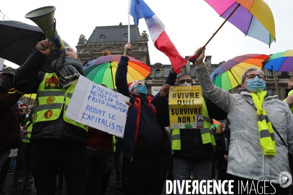 Manifestation des Gilets Jaunes place du Palais Royal