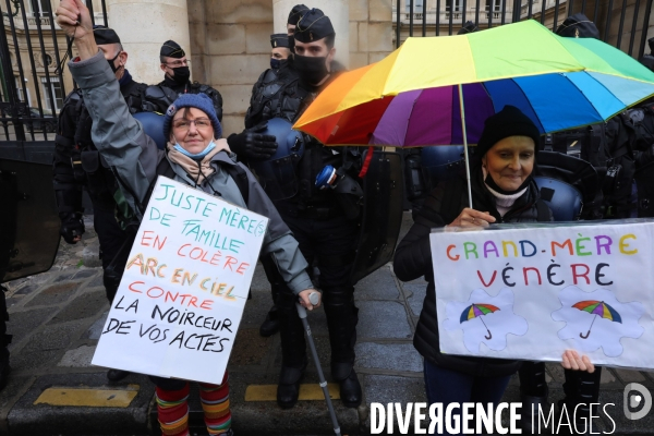 Manifestation des Gilets Jaunes place du Palais Royal