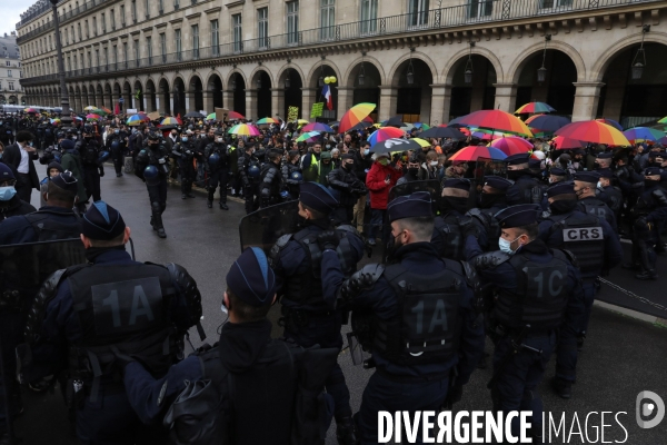 Manifestation des Gilets Jaunes place du Palais Royal