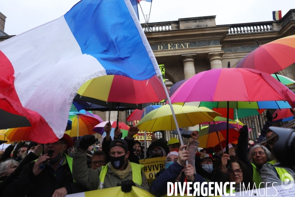 Manifestation des Gilets Jaunes place du Palais Royal