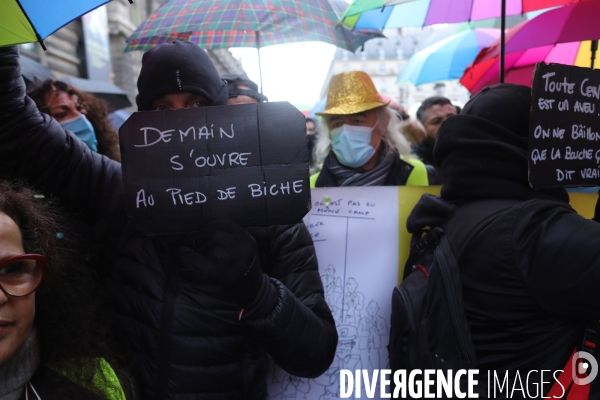 Manifestation des Gilets Jaunes place du Palais Royal