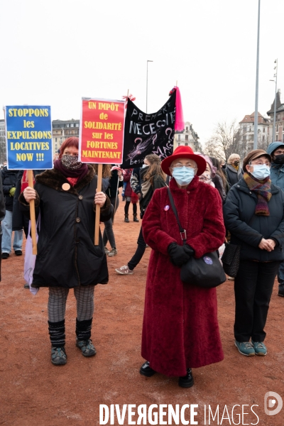 Genève - Manifestation - Pour une sortie de crise solidaire, sociale, culturelle, féministe et écologique
