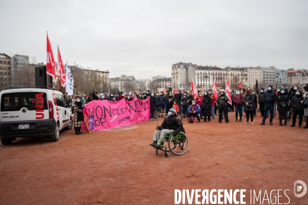 Genève - Manifestation - Pour une sortie de crise solidaire, sociale, culturelle, féministe et écologique