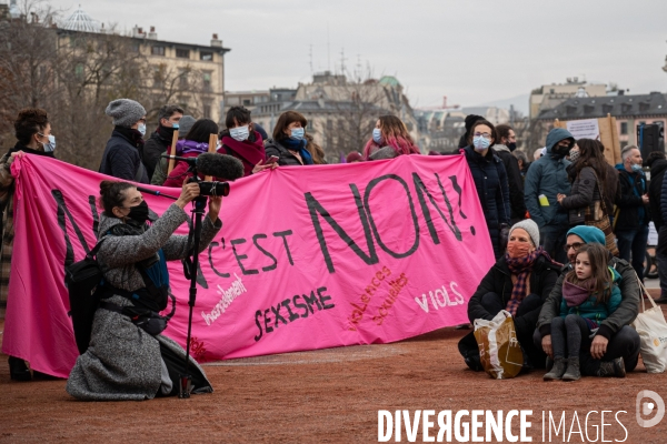 Genève - Manifestation - Pour une sortie de crise solidaire, sociale, culturelle, féministe et écologique