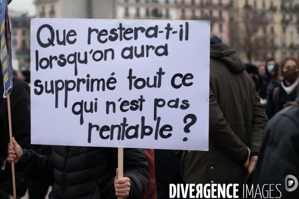 Genève - Manifestation - Pour une sortie de crise solidaire, sociale, culturelle, féministe et écologique