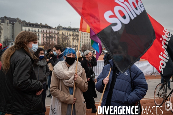 Genève - Manifestation - Pour une sortie de crise solidaire, sociale, culturelle, féministe et écologique