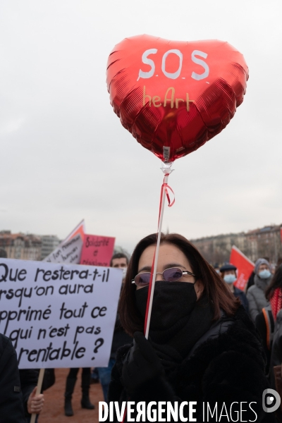 Genève - Manifestation - Pour une sortie de crise solidaire, sociale, culturelle, féministe et écologique