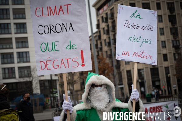 Genève - Manifestation - Pour une sortie de crise solidaire, sociale, culturelle, féministe et écologique