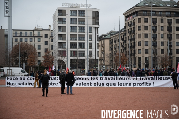 Genève - Manifestation - Pour une sortie de crise solidaire, sociale, culturelle, féministe et écologique