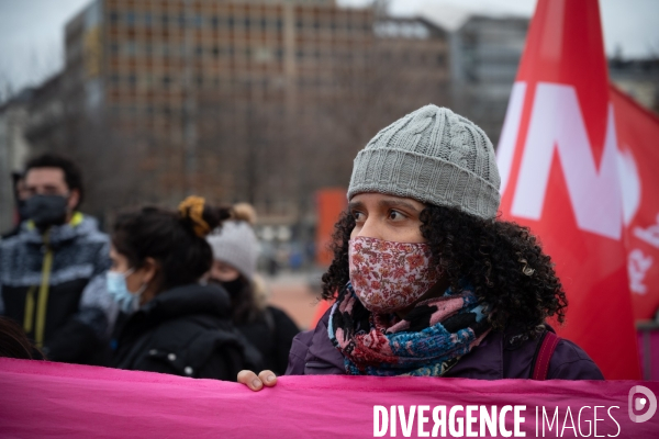Genève - Manifestation - Pour une sortie de crise solidaire, sociale, culturelle, féministe et écologique