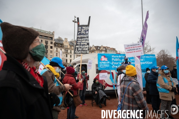 Genève - Manifestation - Pour une sortie de crise solidaire, sociale, culturelle, féministe et écologique