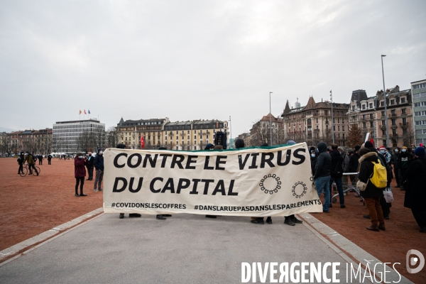 Genève - Manifestation - Pour une sortie de crise solidaire, sociale, culturelle, féministe et écologique