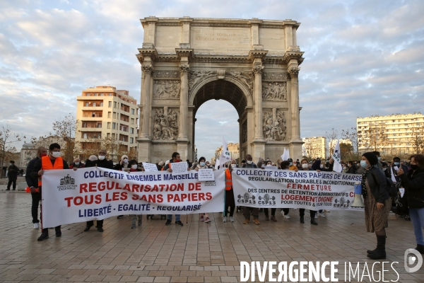 Marche pour la journée internationale des migrants