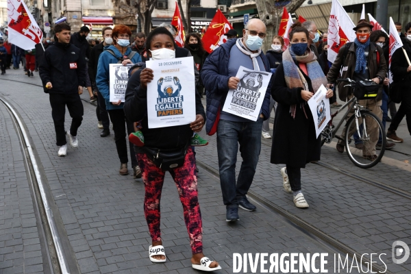 Marche pour la journée internationale des migrants