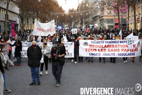 Marche pour la journée internationale des migrants