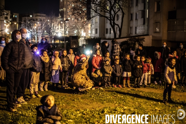 Tournée du Père Noël en Banlieue