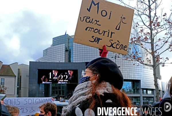 Rassemblement pour la culture place de la Bastille