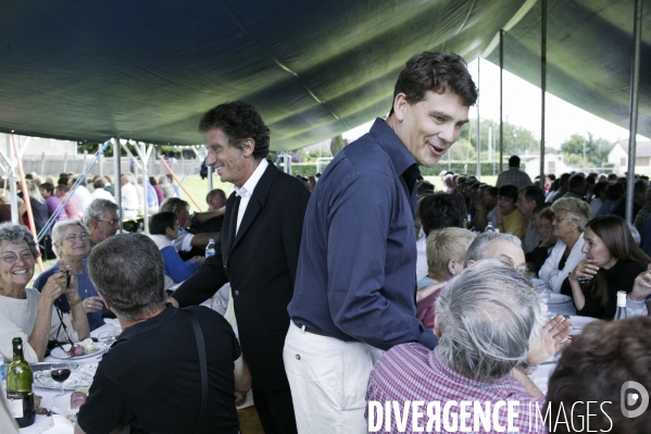 Fête de la rose, Arnaud Montebourd invite Jack Lang.