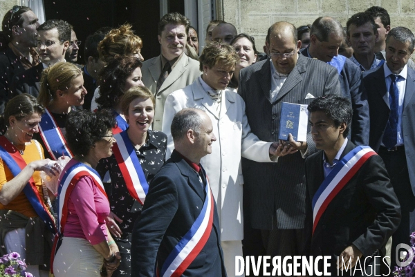 Bègles, premier mariage gay en France