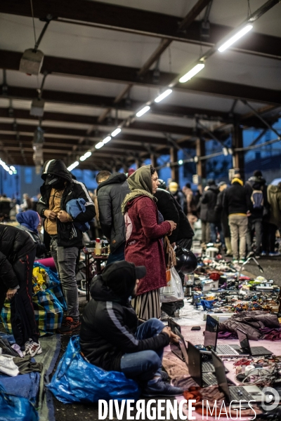 Marché de Noël des Biffins à Montreuil.