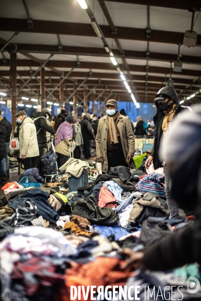 Marché de Noël des Biffins à Montreuil.