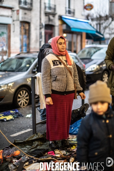 Marché de Noël des Biffins à Montreuil.