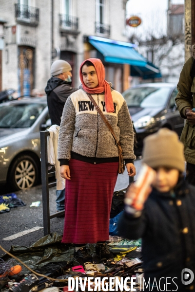 Marché de Noël des Biffins à Montreuil.