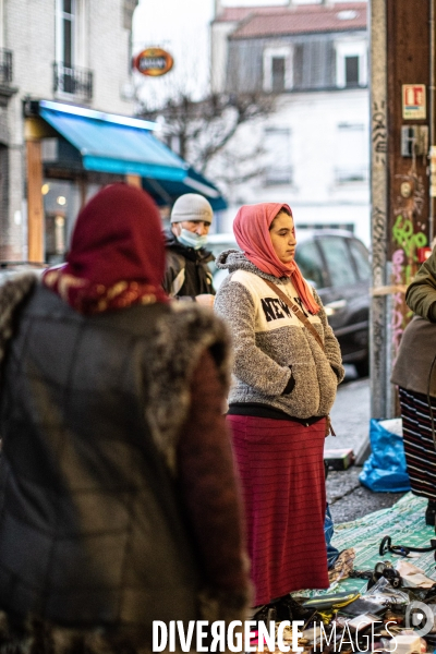 Marché de Noël des Biffins à Montreuil.