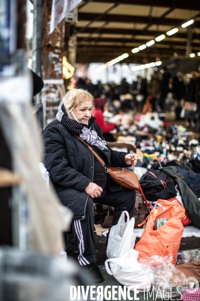 Marché de Noël des Biffins à Montreuil.