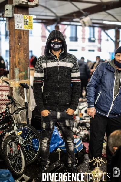 Marché de Noël des Biffins à Montreuil.