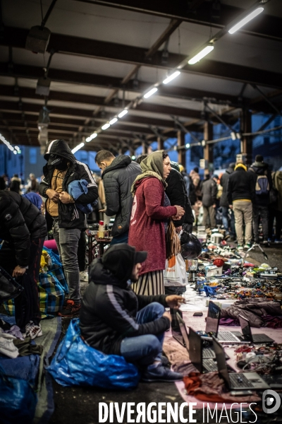 Marché de Noël des Biffins à Montreuil.