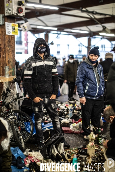 Marché de Noël des Biffins à Montreuil.