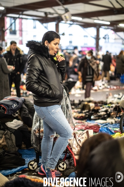 Marché de Noël des Biffins à Montreuil.