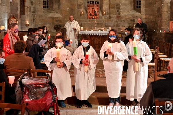 Messe de Noël à Sainte-Fortunade.