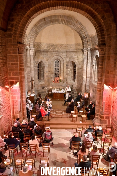 Messe de Noël à Sainte-Fortunade.