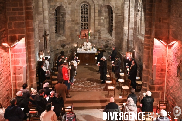 Messe de Noël à Sainte-Fortunade.