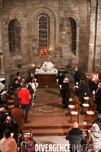 Messe de Noël à Sainte-Fortunade.