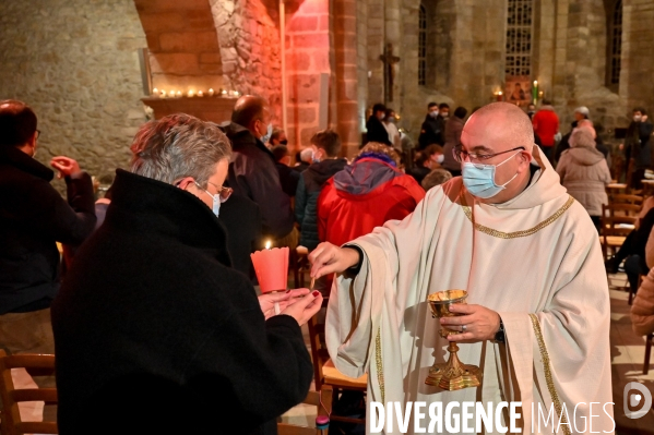 Messe de Noël à Sainte-Fortunade.