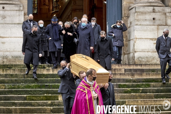 Obsèques de l acteur Claude Brasseur  en l église Saint-Roch