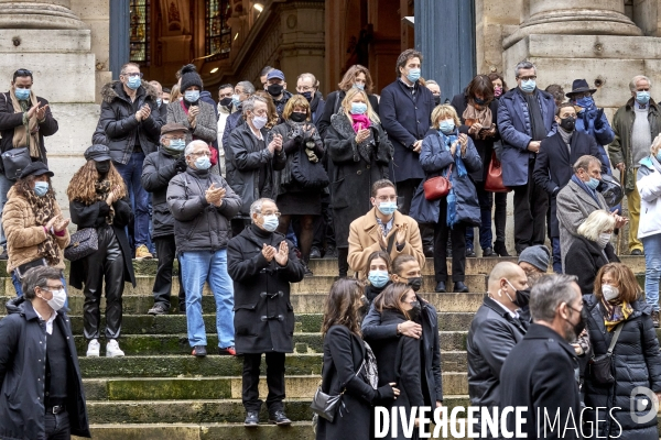 Obsèques de l acteur Claude Brasseur  en l église Saint-Roch