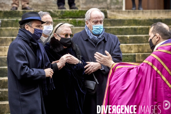 Obsèques de l acteur Claude Brasseur  en l église Saint-Roch