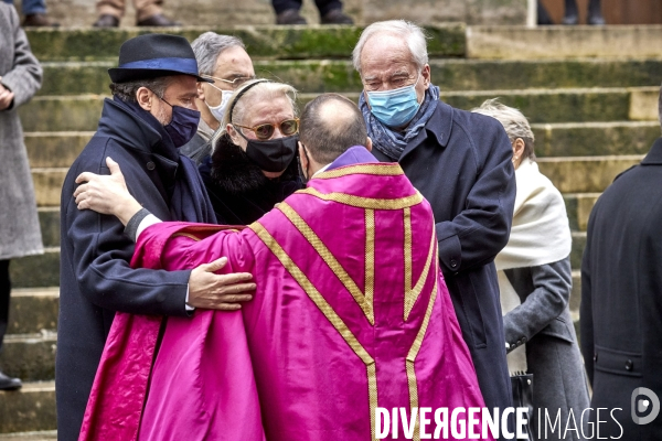 Obsèques de l acteur Claude Brasseur  en l église Saint-Roch