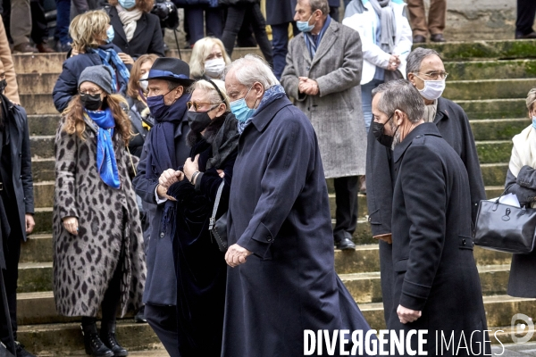 Obsèques de l acteur Claude Brasseur  en l église Saint-Roch