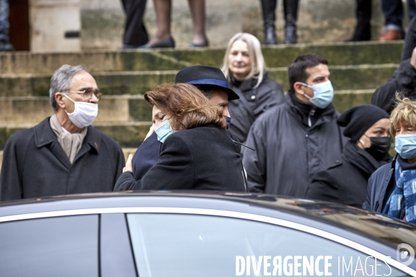 Obsèques de l acteur Claude Brasseur  en l église Saint-Roch