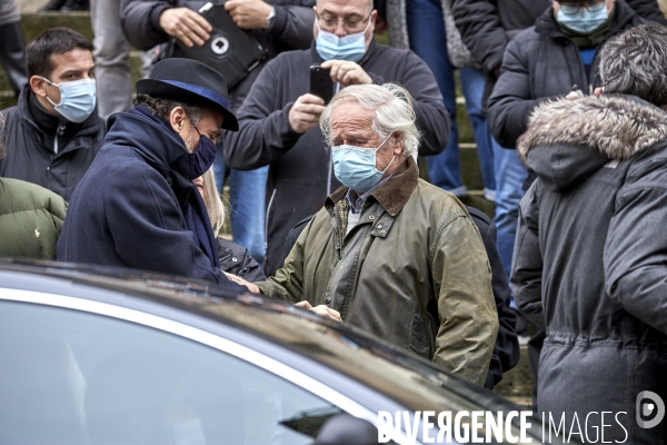 Obsèques de l acteur Claude Brasseur  en l église Saint-Roch