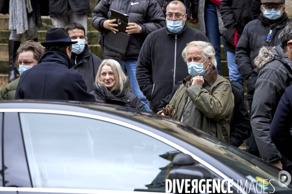 Obsèques de l acteur Claude Brasseur  en l église Saint-Roch