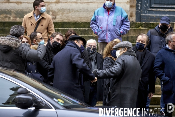 Obsèques de l acteur Claude Brasseur  en l église Saint-Roch